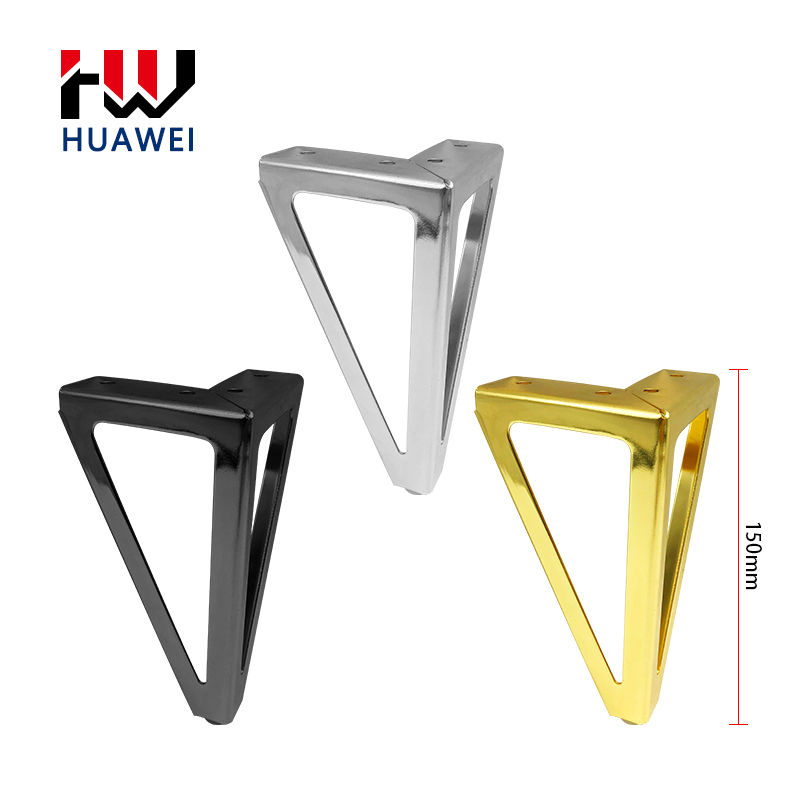 HUAWEI ferro piedi TV Cabinet in metallo divano gamba 15cm Design triangolare nero opaco dorato gambe mobili