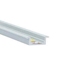 Profilé en aluminium LED avec diffuseur, embouts et clips pour bande LED 23*09 mm