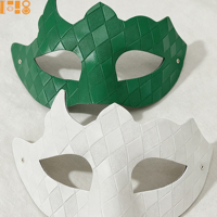 Nouveau Masque d'Halloween en PVC à motif équerre de pétale, multicolore, mystérieux et haut de gamme, pour fête costumée, anniversaire, cosplay, pour homme