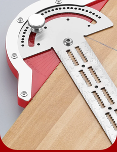 Stainless Steel Angle Protractor – 0-180 Degree Angle Finder, Woodworking Edge Ruler, Carpenter <b>Measuring</b> <b>Tool</b> – Precise, Durabl - Product Image 3