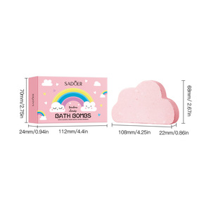 SADOER Boules de sel de bain Nuage Arc-en-ciel pour un nettoyage corporel en profondeur - Vente en gros de sel de bain - Product Image 6