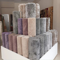 Rouleau de tapis à poils longs sur mesure, tapis moelleux et antidérapant, rouleaux de moquette mur à mur