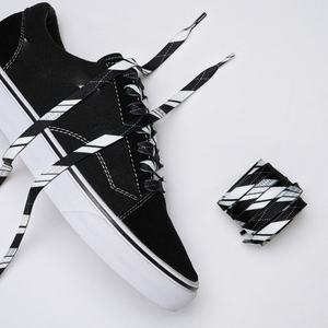 Lacets plats de 8 mm de large, imprimés sur les deux côtés, pour baskets, chaussures décontractées, lacets de chaussures de sport imprimés d'anime, haute qualité - Product Image 2