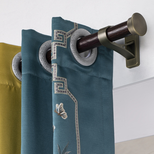 ZSTARR Tiges décoratives en aluminium <span class=keywords><strong>de</strong></span> 1,1'' <span class=keywords><strong>de</strong></span> diamètre, imitation bois, avec embouts simples, accessoires pour rideaux <span class=keywords><strong>de</strong></span> fenêtre - Product Image 2