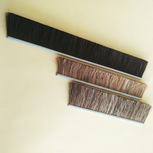 Natuurlijke Vezel Schuifdeur Draaiende <span class=keywords><strong>Strip</strong></span> Borstel Metalen Achterkant <span class=keywords><strong>Strip</strong></span> Borstel - Product Image 1
