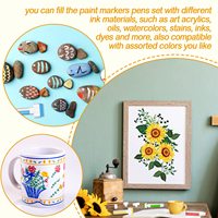 Marqueurs de graffiti, encre rechargeable, marqueurs de peinture, stylos de peinture acrylique, stylo de retouche de peinture vide