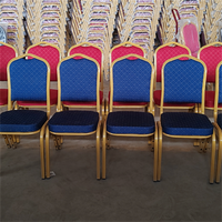 Échantillon Gratuit - Chaises de Banquet Empilables Modernes en Métal pour Mariages, Fêtes et Hôtels - Vente en Gros