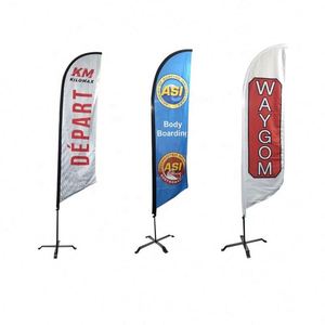 Advertising Exhibition Event Outdoor Banner Teardrop Tear Drop Flags Beach Feather Flag Banners for Advertising - Product Image 1