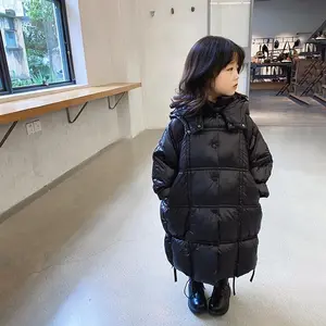 Girls Down Baby's Coat Jacket Outwear 2022 Long Warm Thicken Spring Autumn Overcoat Top Cardigan Children's Clothing