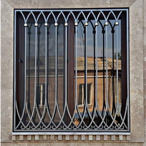 Clôture de protection en fer forgé pour balcon et terrasse de villa, barrière antivol pour fenêtres, portes et fenêtres en fer, auvent en arc - Product Image 1