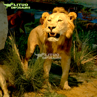 Modèle d'animal sauvage animatronique grandeur nature Léopard