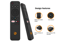 Télécommande intelligente universelle 14 touches RCT7016 IR//RF/2.4G à code fixe, commande vocale, portée 10m pour TV/audio/ordinateur