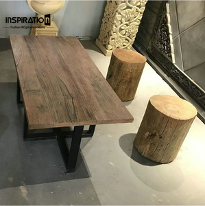 Tavolino Rustico <span class=keywords><strong>in</strong></span> Cemento per Esterni, Stile Crema, Direttamente dalla Fabbrica, per <span class=keywords><strong>Giardino</strong></span> e Patio - Product Image 4