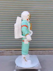 गर्म बेचने जीवन आकार बड़ा अंतरिक्ष यात्री मूर्ति/राल अंतरिक्ष यात्री प्रतिमा/शीसे रेशा कमरे में रहने वाले सजावट के लिए अंतरिक्ष यात्री मूर्तिकला