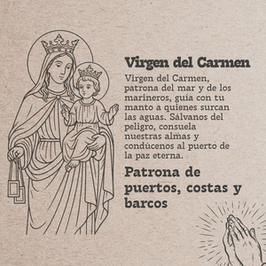 Portachiavi in Acciaio Inossidabile Dorato VIRGIN CARMEN, Durevole, con Diamanti e Perle Incastonati, Temi Religiosi, Luna, Stella, Numeri per Anniversari - Product Image 5