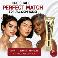 Fond de Teint Liquide à Changement de Couleur SPF 15, Adaptation Intelligente du Teint, Couvrance Totale, Marque Privée, Logo Personnalisé, Vente en Gros