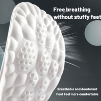 Semelles intérieures en PU ultra-légères et super douces à haute élasticité pour chaussures de sport, gris, taille 35-46, unisexe, semelles intérieures confortables pour la course à pied