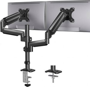 Soporte de Brazo para Monitor Dual de 32 Pulgadas, Soporte Metálico para Monitores de 13''-32'' con Ángulo de Inclinación de 90 Grados para Escritorio y Mesa de Pie, Nuevo en Stock - Product Image 1