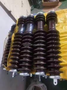 Nhà Máy Bán buôn y10w <span class=keywords><strong>12kv</strong></span> gốm điện áp cao Surge arrester sứ cách điện sét arrester trên không dòng phần cứng - Product Image 5
