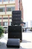 Sistema de Altavoces Line Array Pasivo de Dos Vías Seer SX-210 de 2.0 Canales, Doble Woofer de 10 Pulgadas, Madera Contrachapada de Abedul de 15 mm, 800W RMS, Profesional para Eventos en Vivo