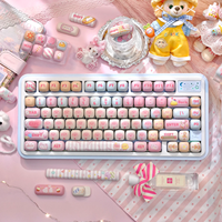 Custom 104-key MOG-style Cute Keycaps Featuring Unique Color Schemes and Personalized Customization Compatible Full Layout
