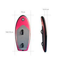 Planche de Wing Foil Gonflable la Plus Vendue avec Plaque de Base en Carbone 110L 140L pour Sports Nautiques et SUP