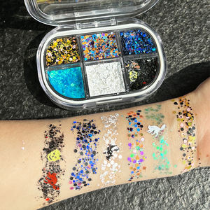 Paleta de Sombras de Ojos Personalizada con Logotipo, 6 Compartimentos, Multicolor, con Brillo, Resistente al Agua, para Halloween - Product Image 1