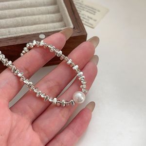 Pulsera de perlas de plata de ley Yinruitai S925 para mujer, diseño simple, uso diario - Product Image 2