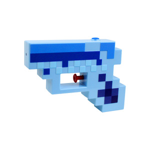 Pistola de agua estilo bloques de Minecraft, juguete de plástico para jugar al aire libre para niños, rociador de agua, diversión de verano, para usar en la playa - Product Image 2