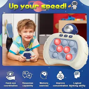 Quick Push Pop Game It Fidget Toys Pro para niños adultos, juego de mano Fast Puzzle Game Machine, Push Bubble Stress Toy,