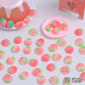 Mô Phỏng Mini Dâu Tây Flatback Nhựa Cabochon Cho Điện Thoại Phụ Kiện Tóc DIY Scrapbooking Trang Trí Thủ Công - Product Image 2