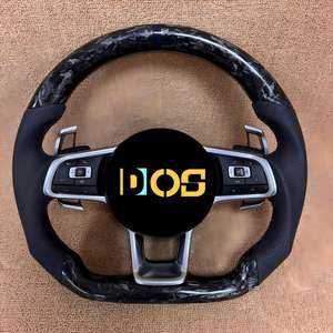 Volant en cuir de haute qualité DOS pour VW Volkswagen Golf <span class=keywords><strong>5</strong></span> Mk5 GTI <span class=keywords><strong>Polo</strong></span> <span class=keywords><strong>R</strong></span> <span class=keywords><strong>Line</strong></span> - Product Image 3