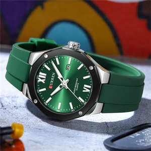 Montre pour homme CURREN 8465, bracelet en silicone, montre à quartz décontractée pour homme, date, luminescente, étanche, montre originale - Product Image 2