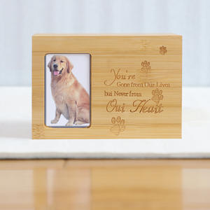 Bambu ahşap Pet çekmeceler & <span class=keywords><strong>Urns</strong></span> anıt hediyeler için fotoğraf cenaze malzemeleri ile köpek ve kedi kremasyon külleri - Product Image 2