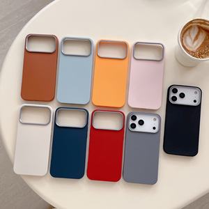 <span class=keywords><strong>Coque</strong></span> de téléphone en silicone TPU couleur unie avec logo personnalisé, design de luxe pour entreprise, vente en gros, coques rigides pour <span class=keywords><strong>iPhone</strong></span> 17 Pro Max - Product Image 4