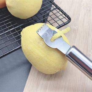 Stainless Steel Lemon Peeler 2 Pieces <b>Fruit</b> <b>Vegetable</b> <b>Tool</b> For Citrus Peeling - Product Image 4