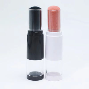 Envase de Plástico PET Retráctil y Recargable para Polvo Suelto Cosmético con Tapa y Brocha, para un Acabado Esponjoso - Product Image 6