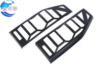 Accessoires extérieurs de voiture : Cache-feux arrière en ABS noir piano, cadre décoratif de protection pour feux arrière, garniture de protection pour Jetour T2