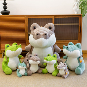 EZBABY Boneka Buaya Hijau Besar Hewan Laut Bantal Tidur Lembut Super Lembut Plush Biru Hadiah Uniseks Lucu - Product Image 4