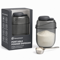 Conteneur de poudre protéinée anti-humidité avec bec verseur facile, boîte de distribution de suppléments de voyage pour la salle de sport et l'entraînement