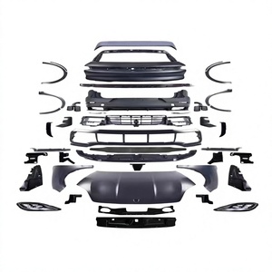 อัพเกรดกันชนหน้ารถยนต์ Porsche Cayenne/Macan รุ่นพรีเมียม สภาพใหม่ สีแดง ทำจากพลาสติก - Product Image 4