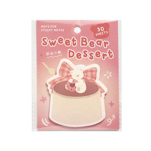 30 tờ/gói hình ghi chú dán gấu Waltz dễ thương phong cách Hàn Quốc búp bê quạ minh họa ghi nhớ viết tay - Product Image 5
