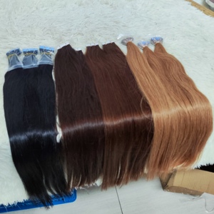 เทป PU สำหรับต่อผม Letsfly Wholesale เกรด 10A สี 8 #   ผมสีบลอนด์ # 613 แฮร์พีชตรง 18-26 นิ้ว 50 กรัม/แพ็ค ผมแท้ 100% - Product Image 1