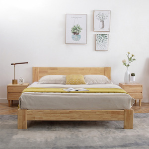 Nordic Solid Wood Platform <b>Bed</b> 1.8m Storage Bedroom Furniture <b>Double</b> <b>Bed</b> Modern Master <b>Bed</b> Adult Elderly Use - Product Image 2