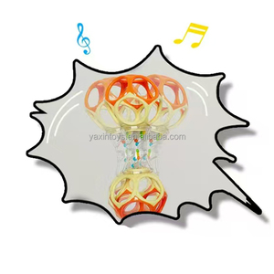 YA XIN <span class=keywords><strong>Oball</strong></span> Shaker hochet <span class=keywords><strong>jouet</strong></span> infantile début éducatif saisir secouant colle douce dentition main cloche hochet pour bébé - Product Image 2