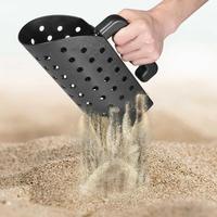 Ensemble de pelle et tamis à sable en plastique pour la plage, outil léger de détection de métaux pour la chasse au trésor, le jardinage et le tamisage du sable