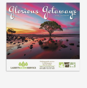 Calendriers 2027 personnalisés avec logo, promotionnels, « Glorious Getaways », agrafés, cadeau, vente en gros, 12 mois, à suspendre, qualité supérieure, excellent - Product Image 3