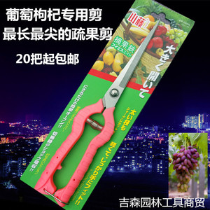 Sécateur bypass à manche allongé Taiwan Mountain Wisteria en acier inoxydable rouge 20-30 mm pour la réduction de la densité des baies de raisin et de goji - Product Image 1