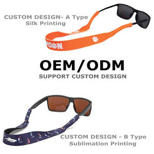 Lunettes de soleil en néoprène avec logo personnalisé, 5 pièces, support antidérapant et réglable, pour lunettes de sport - Product Image 6