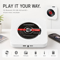 Lecteur de CD mural avec radio FM, lecture audio numérique sans fil, OEM ODM Factory
